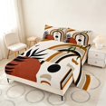 thumbnail image 2 of Manfei Boho Celestial Queen Sheets, Mid Century Art Queen Sheet Sets, Brown, Green and Black, Reversible 4 Pieces1 Flat Sheet + 1 Fitted Sheet + 2 Pillowcases, 2 of 6