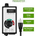 thumbnail image 2 of US PLUG,AC Motor Speed Controller 120V 15A Max Electronic Fan Speed Controller Variable Adjuster for Exhaust Ceiling Fan, 2 of 7