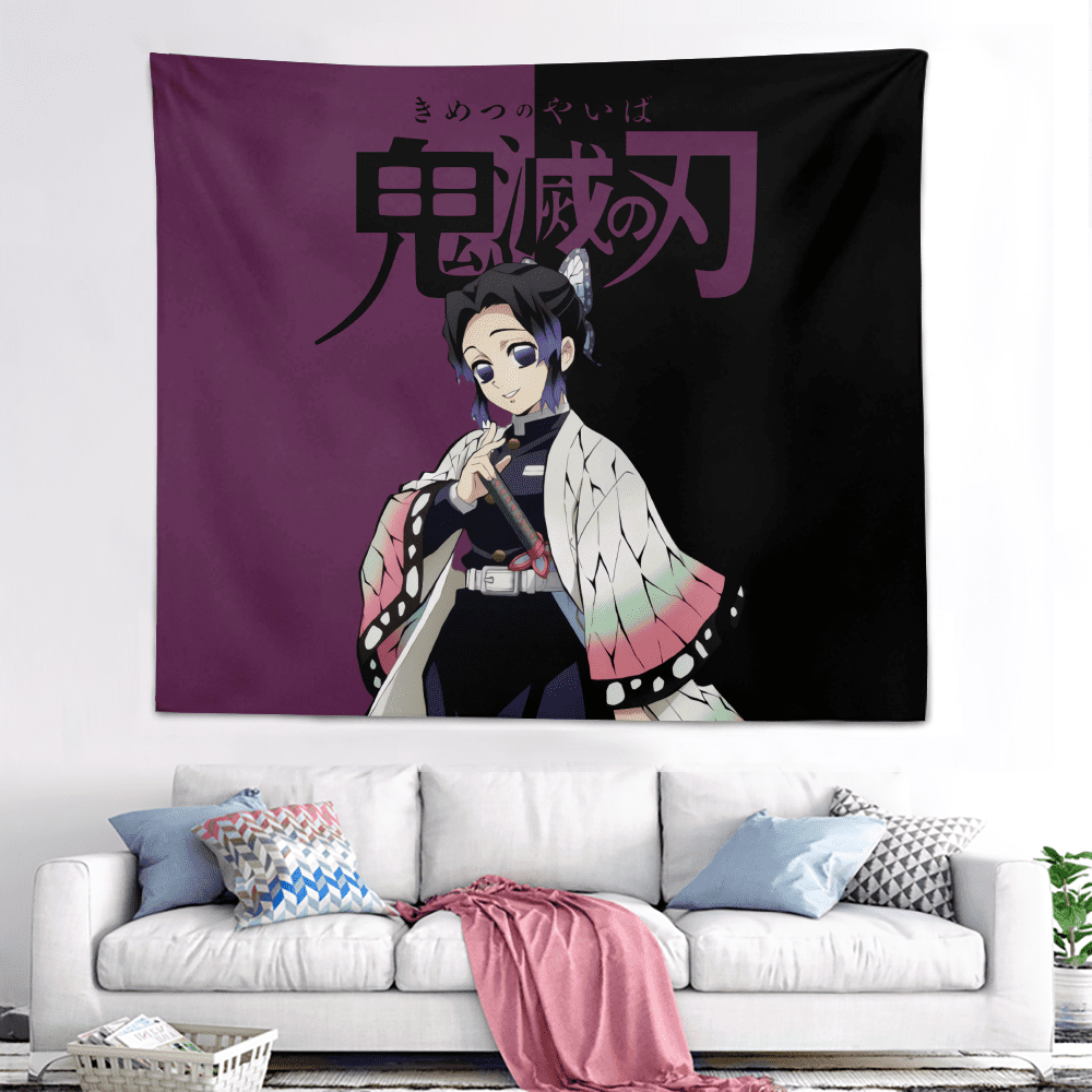 Fnyko Demon Slayer Decor Tapestry Anime Style Bedroom Aesthetic