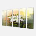 thumbnail image 2 of Design Art - Peinture à l'Huile de Fleur de Lys Blanche, 2 of 3