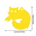 10PCS Double Worm Trap Sticker Yellow Paper Sticky Board With Small