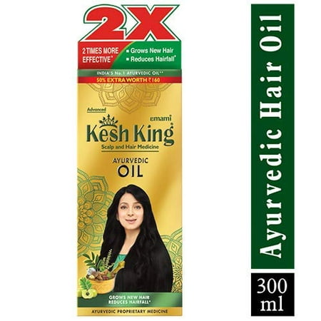Kesh King Ayurvedic Anti Hairfall Hair Oil, 300ml (Best Ayurvedic Beauty Products In India)