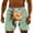 Green 2, variant on Mens Swim Trunks Casual Elastic Wasit Loose Fit Drawstring Shorts Cartoon Summer Beach Short Pants with Pockets Blue 2 S
