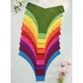 thumbnail image 4 of LEOKE 10 Pack Seamless Underwear for Women No Show Cheeky Bikini Panties Stretch V Cut Panty, XS-XL, 4 of 6