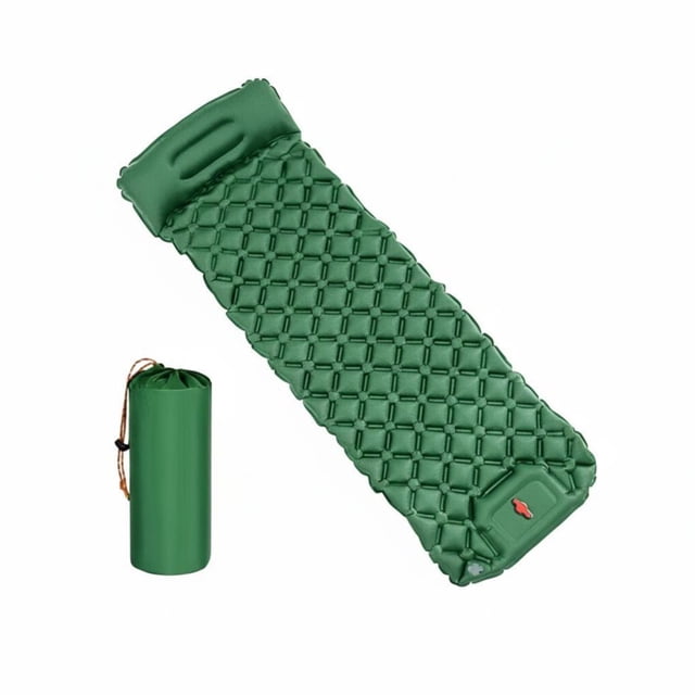 Abbraccia Colchón inflable para camping, cama de aire portátil, esterilla gruesa, resistente a la humedad, con bomba integrada