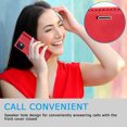thumbnail image 5 of Compatible with iPhone 12 Mini Wallet Case, PU Leather Flip Folio Case with Card Holders RFID Blocking Kickstand [Shockproof TPU Inner Shell] Phone Cover For iPhone 12 Mini, Red, 5 of 11