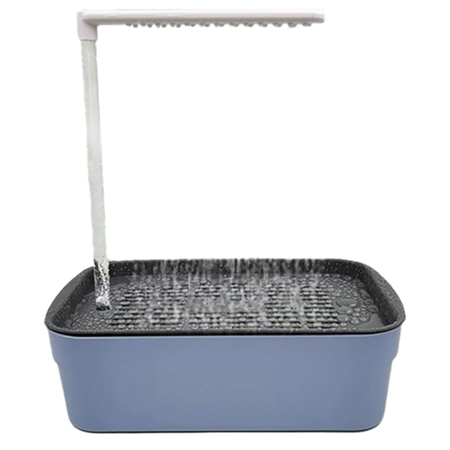 Automatic Circulating Water Bath for Birds, Furenl Parrot-Specific Shower Basin with Automatic Water Circulation - Large Bathroom Shower for Birds, Green