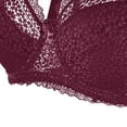 thumbnail image 5 of QLEICOM Everyday Bras for Women, Women's Comfort Lift Wirefree Bra Solid Lace Lingerie Bras Plus Size Bras Underwear Bralette Bras Comfortable Brass No Underwire Wine Cup 80CD, 5 of 5