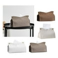 thumbnail image 2 of Stebcece Tissue Box Cover Modern PU Rectangular Tissue Box Holder for Bathroom, 2 of 14
