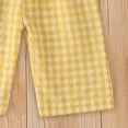 thumbnail image 7 of REDARER Toddler Girls Plaid Jumpsuit, Smocked Ruffle Strap Wide Leg Romper for Casual Wear,18-24 Months, 7 of 7