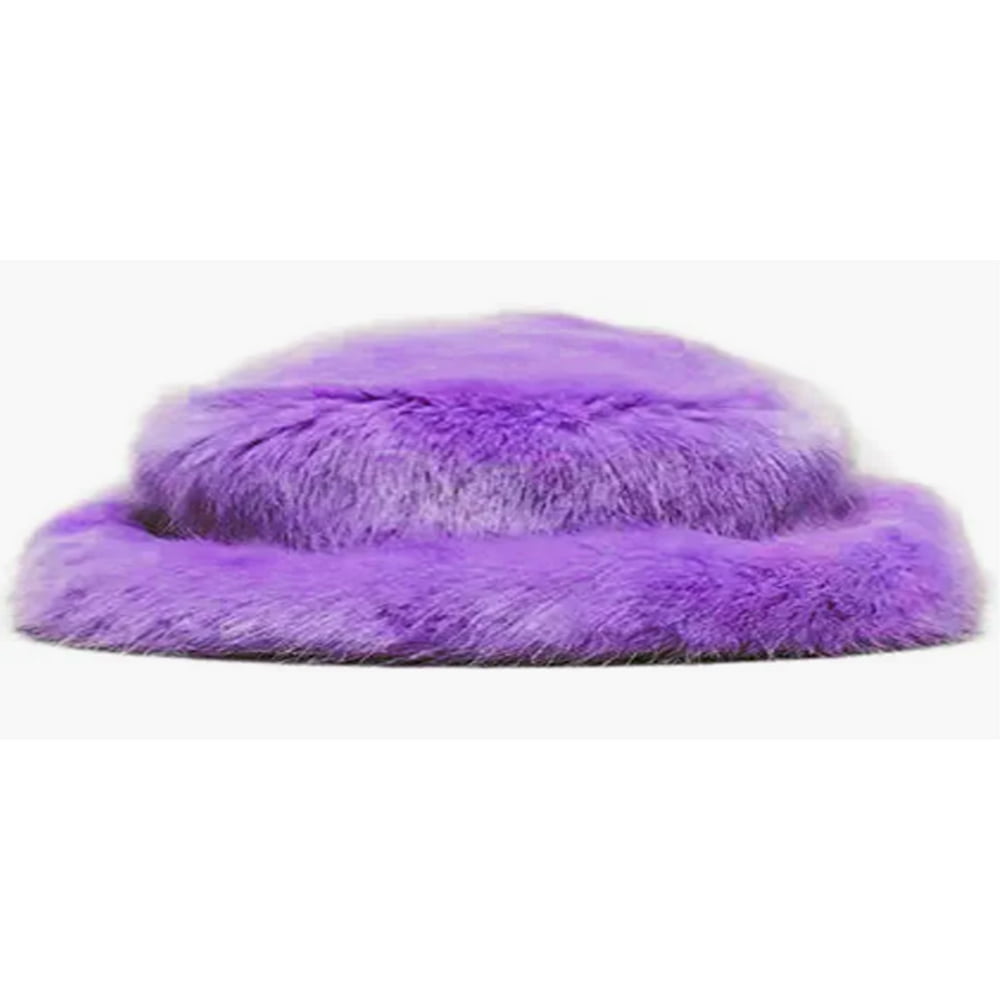 Chapeau De Pêcheur Doux Chapeau De Seau En Fausse Fourrure D'Hiver Plus Chaud En Peluche Vison Pour Les Femmes