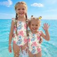 thumbnail image 7 of Abcomgle Baby Swimsuit Girl Ruffled Stretchy One Piece Girls Swimsuit Cute Floral Print Bathing Suits for Girls, 7 of 7