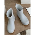 thumbnail image 5 of Frontwalk Womens Mens Rain Boots Outdoor Rubber Boot Waterproof Garden Shoes Work Casual Rainboot Unisex Non-Slip Gray (Men) 5.5, 5 of 9