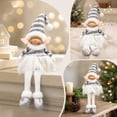 thumbnail image 5 of KKOUHVY Cloth Christmas Elf Doll Ornaments 3.94x20.08in, Plush Xmas Tabletop Decorations for Home Party Wreath Tree, 5 of 7