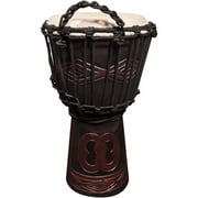 Sawtooth Tribe Series 8" Hand-Carved Unity Design Rope Djembe
