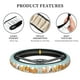 thumbnail image 4 of Balery Cute Dog In Bathtub1 Fundas elásticas antideslizantes para volante, funda protectora universal para hombre y mujer, 15 pulgadas, accesorios para coche., 4 of 6