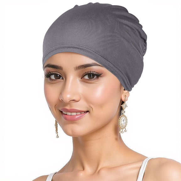 Soft Stretch Turban Cap, Fashion Knot Headscarf for Women, Breathable Versatile Head Cover for Daily Wear