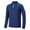 Dark Blue, variant on SYMOID Big & Tall Men's 3XL Blue Long Sleeve Athletic Top - Half-Zip Stand Collar, Stretch Nylon Spandex, Breathable Color Block, Windproof Cuffs for Gym Running Daily Wear
