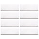 thumbnail image 1 of 8 separadores de estante magnéticos de plástico en forma de L para productos básicos., 1 of 8