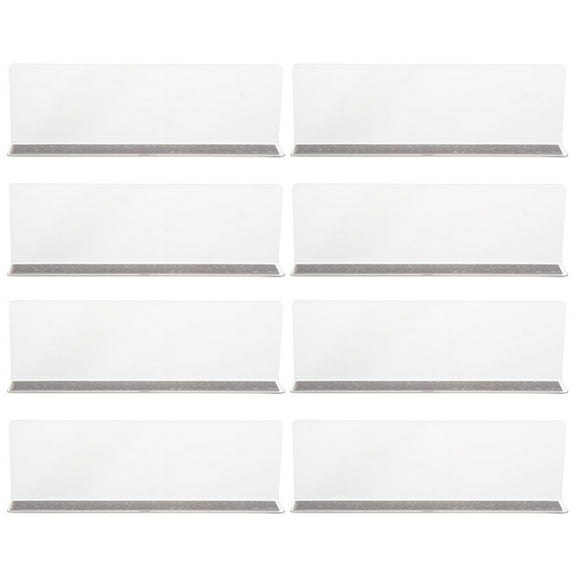 MRLESS 8pcs Shelf Dividers Magnetic Plastic Shelf Dividers L Shape Commodity Dividers