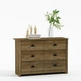 thumbnail image 2 of Geordano 6-Drawer Knotty Oak Dresser (31.5 in. X 46.5 in. X 16.3 in.), 2 of 5