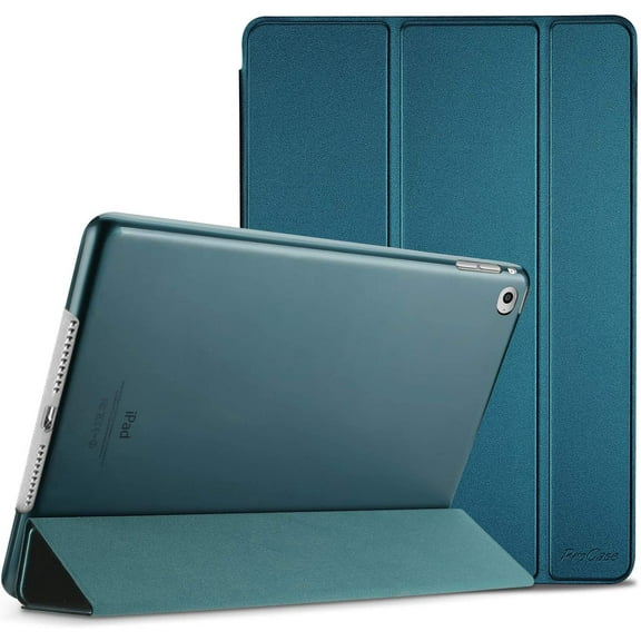 ProCase Smart Case for iPad Air 2 (2014 Release), Ultra Slim Lightweight Stand Protective Case Shell with Translucent Frosted Back Cover for Apple iPad Air 2 (A1566 A1567) -Teal