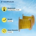 thumbnail image 7 of Plenum 2-Strand Fiber Optic Cable, OS2 9/125 Singlemode, Corning, Indoor Distribution, Yellow Spool, 2000ft, 7 of 7