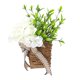 thumbnail image 3 of Flores colgantes artificiales con cesta, guirnalda de flores, decoración con dijes, regalo versátil, flores colgantes para el hogar, jardín al aire, 3 of 9