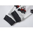 thumbnail image 6 of Popshion Toddler Boys Pajamas Tractor 100% Cotton Pjs 2 Piece Long Sleeve Sleepwear Kids Clothes Set 3T/6130, 6 of 6