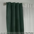 thumbnail image 3 of 3S Brother's 4 Panels Mix and Match Curtains 2 solid Decorative Linen Look curtains and 2 Sheer Linen look Curtains Hanging Back Tap & Rod Pocket Office, Luxury Home Deco Each 28"x63" Duck Green-Ecru, 3 of 6
