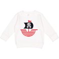 thumbnail image 2 of Inktastic Pirate Ship with Skull and Crossbones Toddler Sweatshirt, 2 of 4