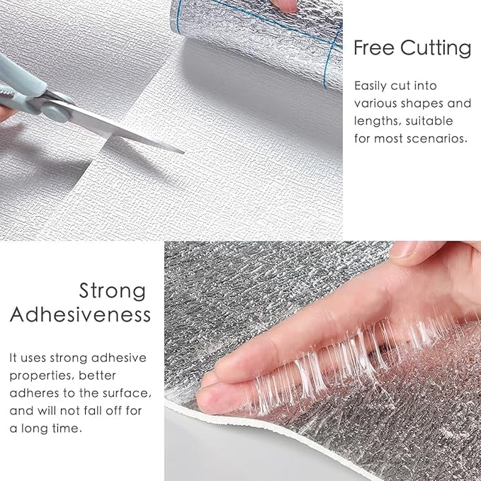 Zhuge 1 Roll 19.7"×197" 3D Texture Foam Cotton Peel and Stick Wallpaper, Waterproof Removable Tenant-Friendly Wall Decor for Living Room & Bedroom, White