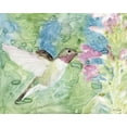 thumbnail image 2 of Stellar Design Studio 24x20 White Modern Wood Framed Museum Art Print Titled - Hummingbird 1, 2 of 4
