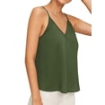 thumbnail image 3 of HUBERY Women Open Back V Neck Sleeveless Cami Top, 3 of 4