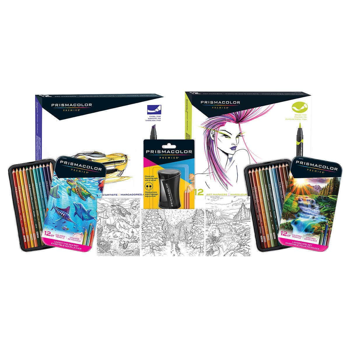 Prisma Premier Gift Set Prismacolor 52 PC Premium Color Art Markers Pencils  for sale online