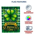 thumbnail image 5 of America Forever Happy St Patrick's Day Garden Flag, 12.5 x 18 inch Double Sided, Four Leaf Clover Shamrock Irish Pride Lucky Charm Seasonal Outdoor Decorations Yard Flag, 5 of 5