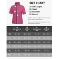 thumbnail image 6 of Little Donkey Andy Women's Short Sleeve Jacket Windproof Lightweight Vest for Golf Hiking Running Rose M, 6 of 7