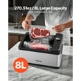 thumbnail image 6 of VEVOR Sous Vide Cooker, 800W Sous-Vide Machine, Suveed Cooking Machine with LED Digital Display, Glass Lid, Precise Temperature & Timer Control, for Family & Friends, All-in-One Sous Vide Pot, 6 of 9