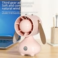 thumbnail image 4 of Xihbxyly Mini Ventilador Usb de Escritorio, Silencioso y Portátil, con Tres Velocidades de Viento, Ideal para Uso En Interiores y Exteriores, Portátil y Ligero, Color Rosa, Tamaño 9,8 X 5,3 Cm., 4 of 7