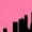 Hot Pink, variant on New York Skyline Boys or Girls Baby T-Shirt