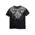 thumbnail image 3 of T-shirt Rétro Bleu à Motif Gothique Imprimé Mode Hip Hop Street Y2K Grande Taille Col Rond Manches Courtes Femme Couple Couple Haut, 3 of 6