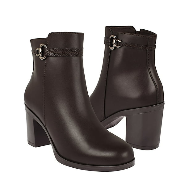 BOTINES STYLO MUJER 0722 SIMIPIEL CAFÉ