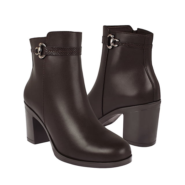 BOTINES STYLO MUJER 0722 SIMIPIEL CAFÉ