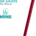 thumbnail image 3 of Bastón 4 Apoyos Base Plástica Reforzada Corta (6 Colores) | Altura 63-97cm (Rojo), 3 of 8