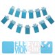 thumbnail image 4 of 1 Set Fot Foto String DIY Picture String Glitter Fot Fotografía Bunting Garland, 4 of 6