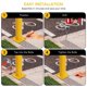 thumbnail image 4 of Yeshouse bolardo de seguridad de acero con diámetro de 4,5", poste con 8 pernos de anclaje, ideal para áreas sensibles al tráfico, resistente y fácil de instalar en zonas protegidas, 4 of 7