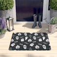 thumbnail image 2 of Ghost Boo Halloween Pattern Flannel Non Slip Door Rugs,Washable Door Mats Indoor,Decorative Door Mats,Dirt-Resistant and Absorbent Doormat for Entrance,Bedroom,Kitchen,Bathroom,31.5x17in(80x43cm), 2 of 4