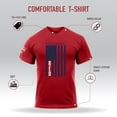 thumbnail image 3 of Rothco R.E.D. (Remember Everyone Deployed) T-Shirt with Solid Blue Flag, 3 of 5