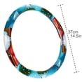 thumbnail image 4 of Christmas sled 14.5 Inch Printing PVC Leather Car Wheel Cover Steering Wheel Cover Auto Accessories, 4 of 6