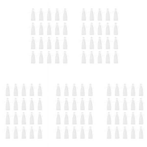 100Pcs Sheer Organza Wine Bags 14X37cm Reusable Simple Bottle Wrap Dresses Festive Packaging Drawstring Pouches (White)